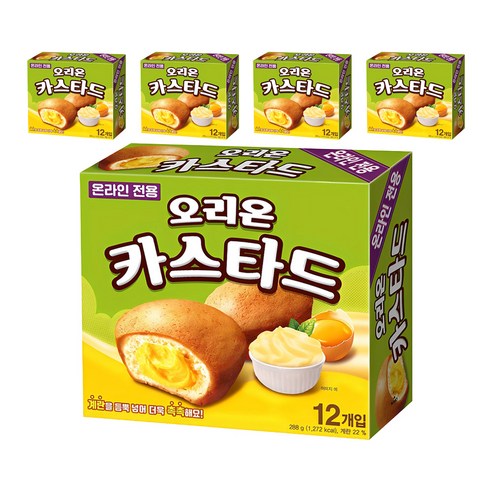 오리온 카스타드 12개입, 288g, 5개