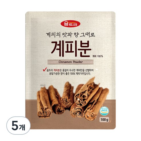 움트리 계피분, 100g, 5개
