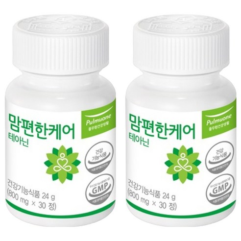 풀무원건강생활 맘편한케어 테아닌, 30정, 2개