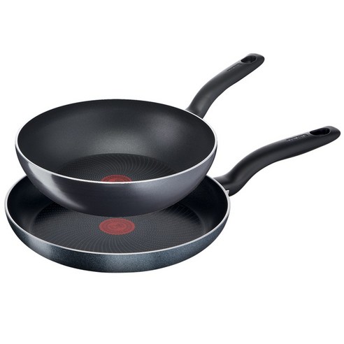 테팔 티타늄 익스피리언스 후라이팬 2종세트, 그레이, 프라이팬 32cm + 볶음팬 28cm, 1개