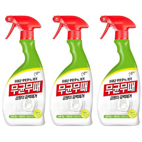 무균무때 곰팡이용, 500ml, 3개