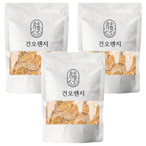 순수다함 건오렌지 슬라이스 오렌지차, 50g, 1개입, 3개