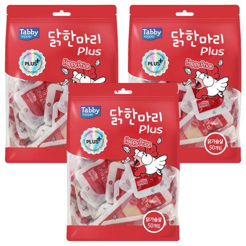 테비토퍼 고양이 플러스 통살 간식, 닭가슴살, 20g, 150개