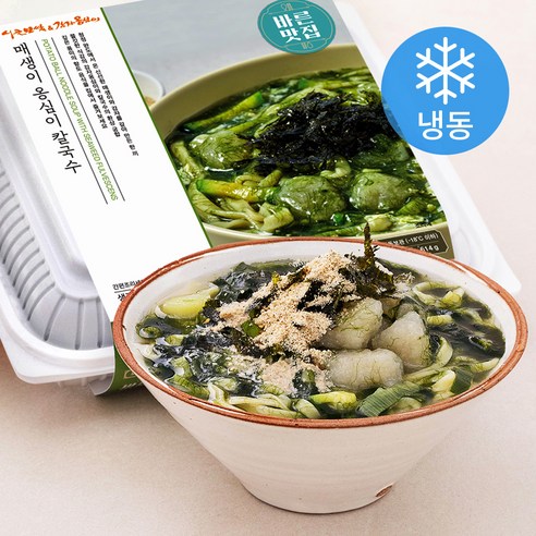 바른식 옹심이 매생이 칼국수 밀키트 (냉동), 614g, 1개 - 스파게티 | 쿠팡