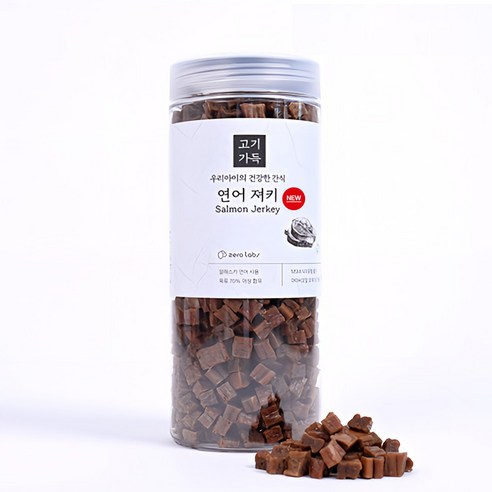 제로랩스 고기가득 져키 강아지 간식, 연어, 1kg, 1개