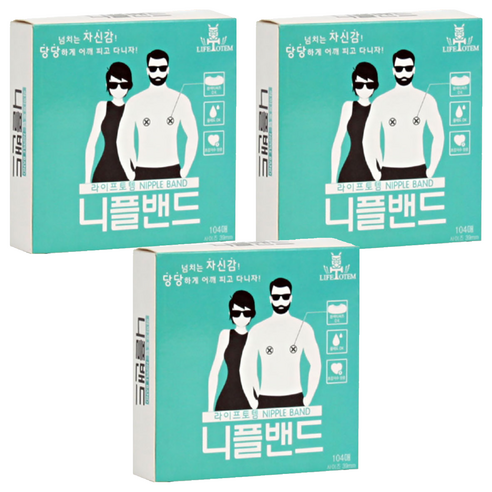 라이프토템 남녀공용 니플밴드 39mm, 312개