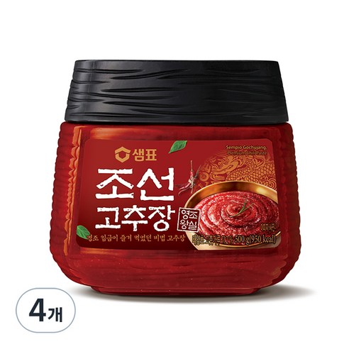 샘표 조선고추장, 500g, 4개
