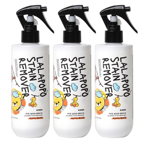케이맘 랄라포포 유아용 얼룩제거제, 280ml, 3개