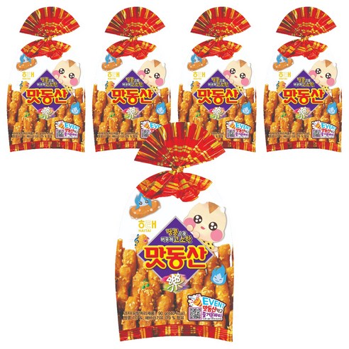 해태제과 맛동산, 90g, 5개