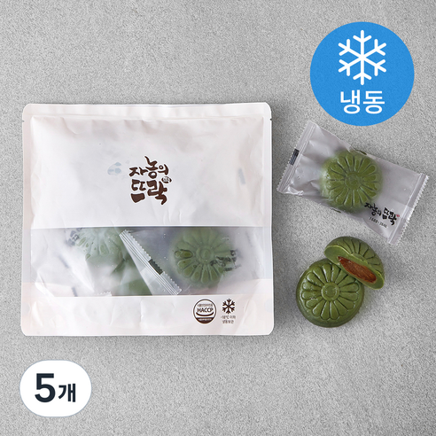 자농의뜨락 쑥앙꼬절편 5개입 (냉동), 325g, 5개