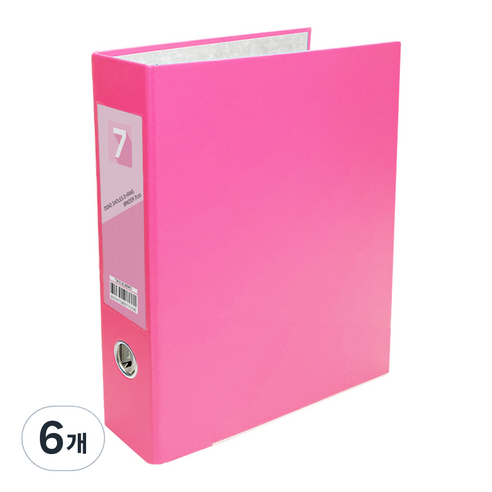 투코비 도노 D링 바인더 3공 A4 7cm, 핑크, 6개