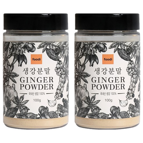 foodi 국내산 생강분말, 100g, 2개