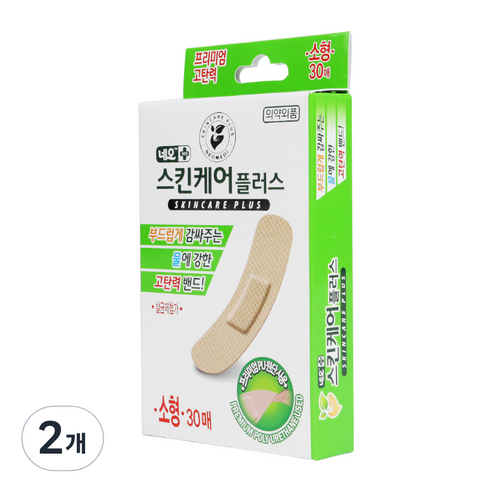 네오 스킨케어플러스 생활방수 고탄력 상처밴드 30p, 30개입, 2개