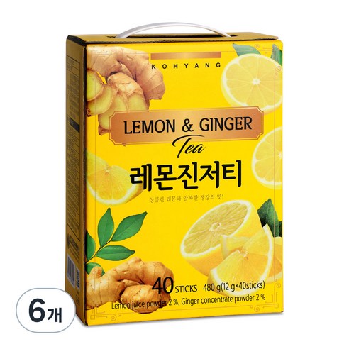 고향 레몬진저티, 12g, 40개입, 6개
