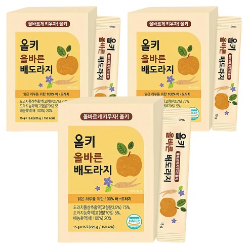 올키 올바른 배도라지, 15g, 45개