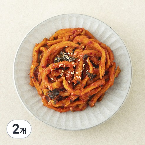 집반찬연구소 무말랭이무침, 100g, 2개
