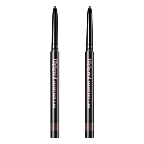 릴리바이레드 스태리아이즈 나인투나인 슬림 젤 아이라이너 0.14g, 02 매트브라운, 2개