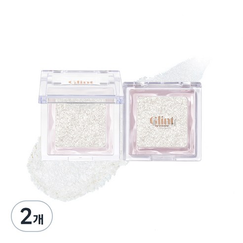 Glint 하이라이터 2.4g, 02 Diamond Veil, 2개