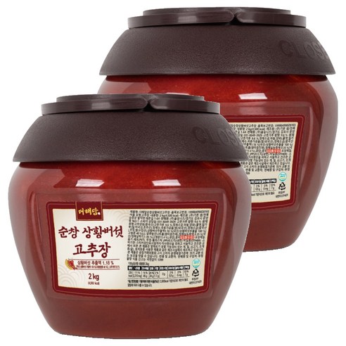 더해담 순창 상황버섯 고추장, 2kg, 2개