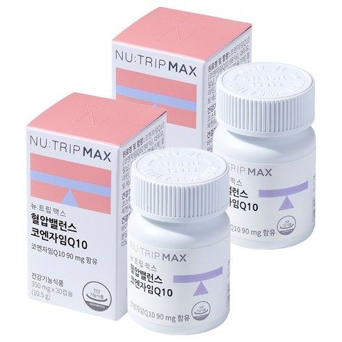 뉴트립 혈압밸런스 코엔자임Q10 350 mg, 30정, 2개