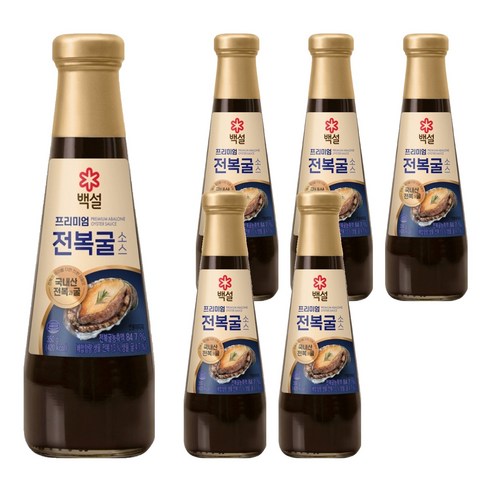 백설 프리미엄 전복굴소스, 350g, 6개