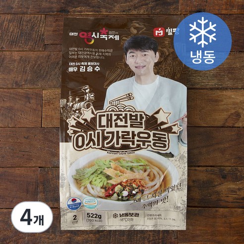 밀팡 대전발 0시 가락우동 2인분 (냉동), 522g, 4개