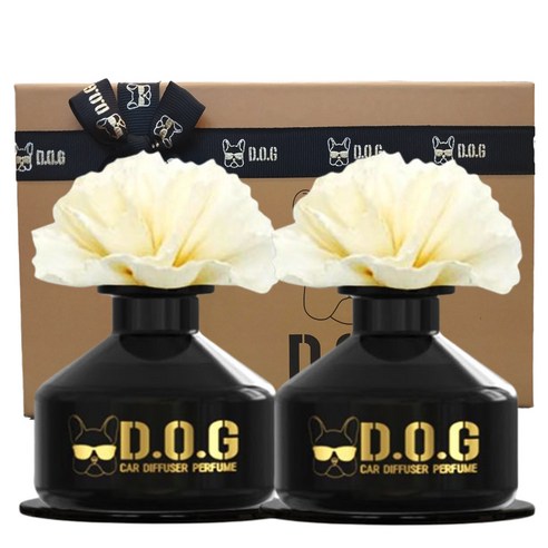 도그독 차량용 디퓨저 100ml 2개, 화이트플로랄머스크, 1세트