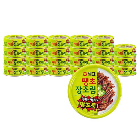 샘표 땡초 장조림 통조림, 90g, 24개