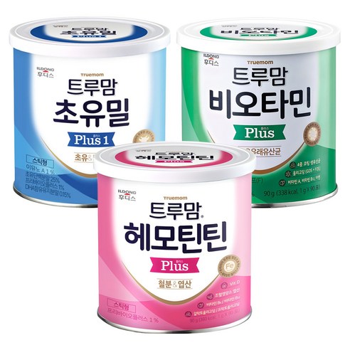 일동후디스 트루맘 초유밀 플러스 1단계 1g 90p + 헤모틴틴 플러스 1g 90p + 비오타민 플러스 모유유래유산균 1g 90p, 1세트