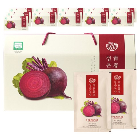 청춘농장 레드비트즙, 2.4L, 12개