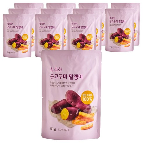 ORGA 촉촉한 군고구마 말랭이, 60g, 12개