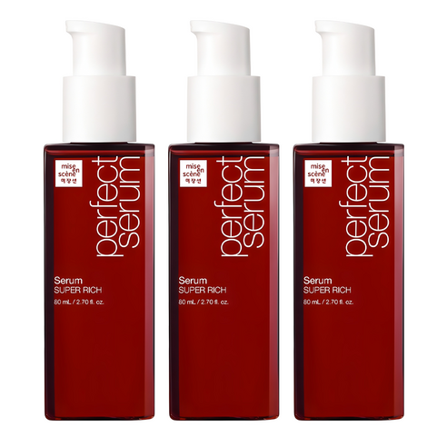 미쟝센 퍼펙트 슈퍼리치 극손상케어 헤어 세럼, 80ml, 3개