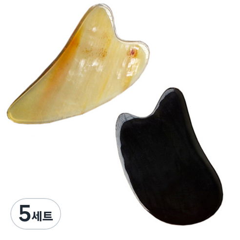 헬스플러스 마사지용 괄사패키지 BJ-6021 + BJ-6015, 5세트, 혼합 색상