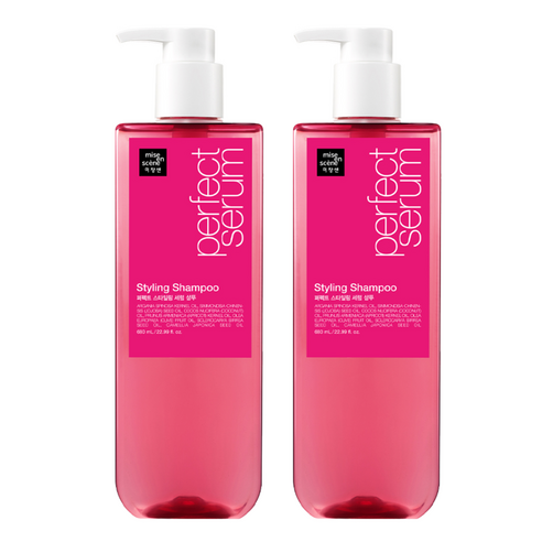 미쟝센 퍼펙트 스타일링 세럼 샴푸, 680ml, 2개