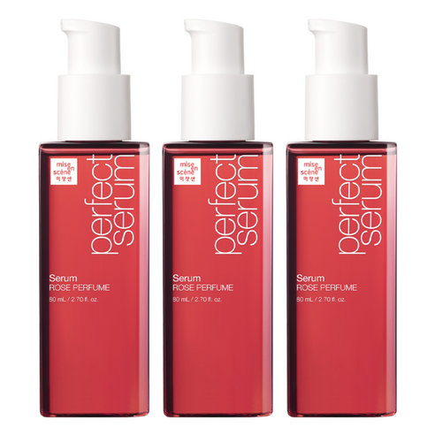 미쟝센 퍼펙트 로즈퍼퓸 세럼 헤어에센스, 80ml, 3개