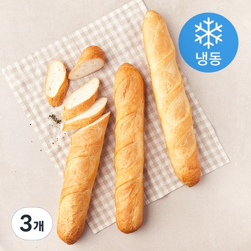 신라명과 모닝 프렌치 바게트빵 (냉동), 270g, 3개입, 3개