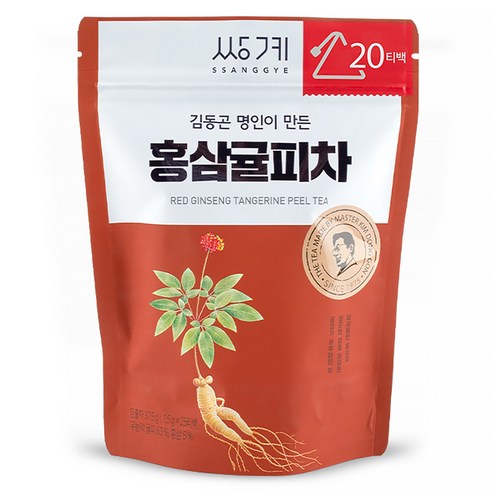 기타브랜드 쌍계 홍삼귤피차 20입, 30g, 20개입, 1개
