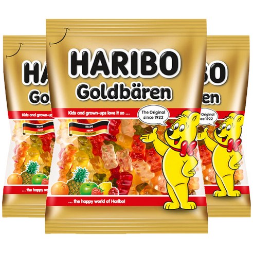 하리보 골드베렌 젤리, 100g, 3개