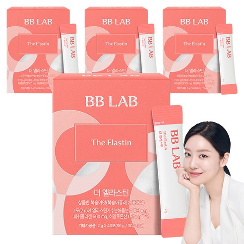 비비랩 더 엘라스틴 히알루론산, 40회분, 4개