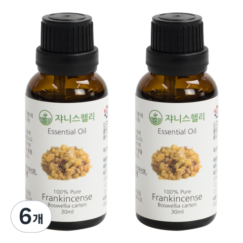 쟈니스헬리 아로마 에센셜 프랑킨센스 오일, 30ml, 6개