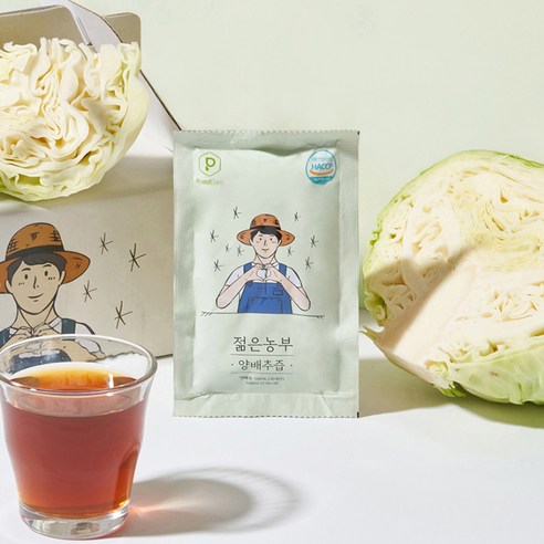 푸릇담 젊은농부 양배추즙, 5L, 2개