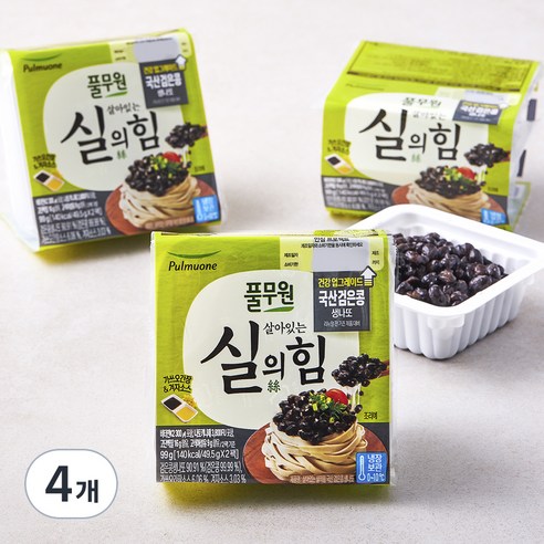 풀무원 살아있는 실의힘 검은콩 생나또, 49.5g, 8개입, 4개