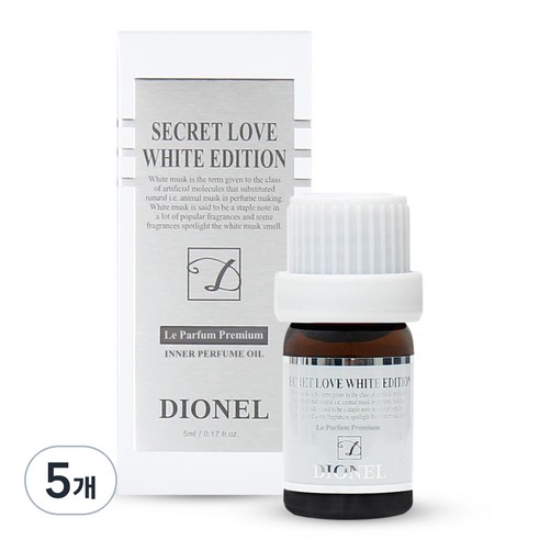 디오넬 시크릿 러브 화이트 에디션 청결제, 5ml, 5개