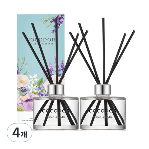 코코도르 퍼퓸 디퓨저, 프렌치라벤더, 200ml, 4개