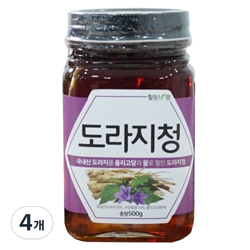 힐링N팜 도라지청, 500g, 4개