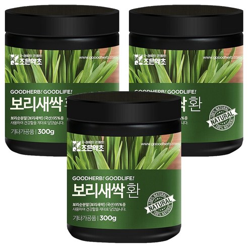 조은약초 프리미엄 보리새싹환, 3개, 300g