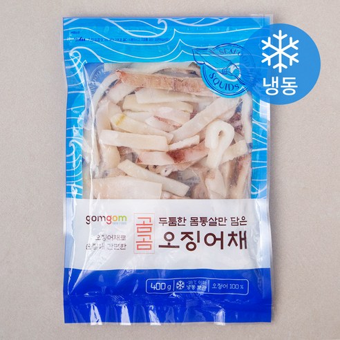 곰곰 두툼한 몸통살만 담은 오징어채 (냉동), 400g, 2개