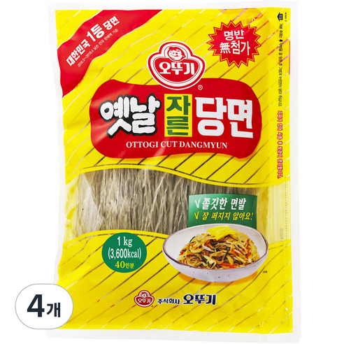 오뚜기옛날 자른당면, 1kg, 4개