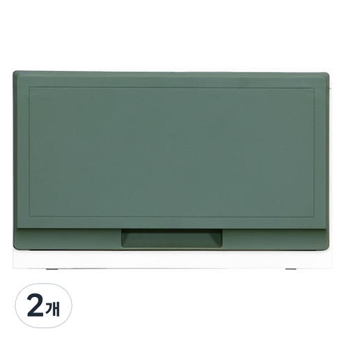 블렌딩 컬러 모듈 서랍장 1단 35, 그린, 2개