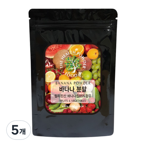 푸드아이 바나나 분말, 200g, 5개